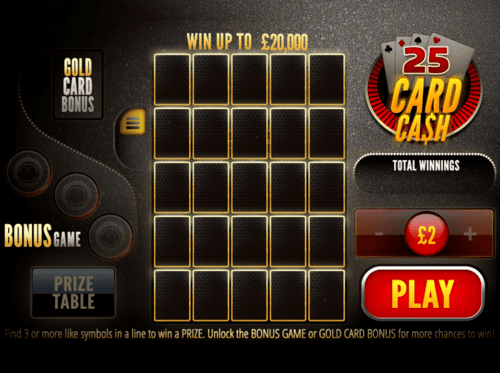 25 Card Cash online casino