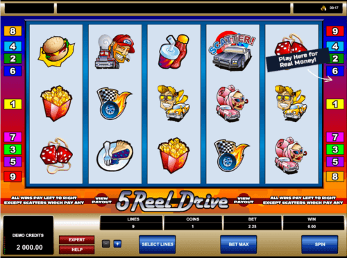 5 Reel Drive UK online slot game