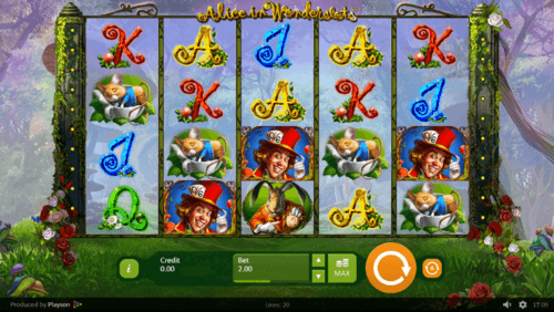 Alice In Wonderslots UK online slot game