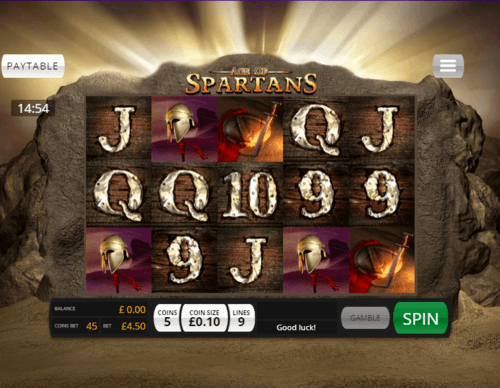 Age Of Spartans UK online slot game