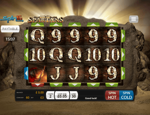 Age of Spartans Spin16 UK online slot game