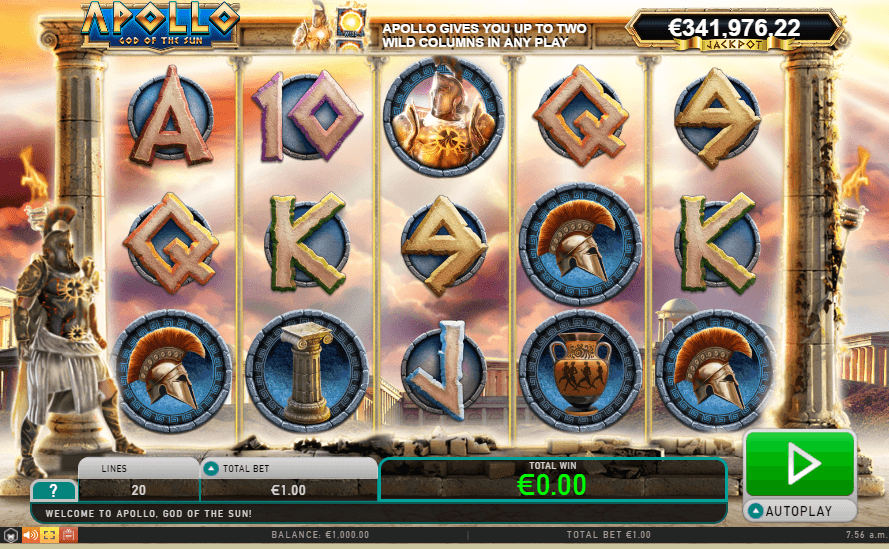 Apollo God of The Sun slot game