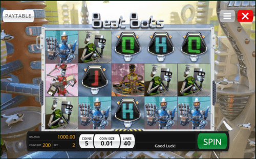 Beat Bots UK online slot game