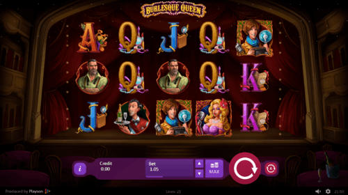 Burlesque Queen UK online slot game