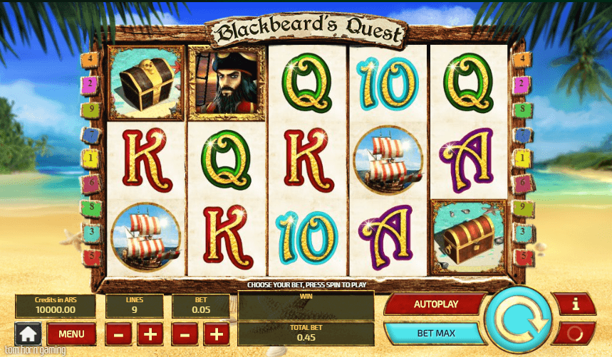 Blackbeard’s Quest UK online slot game