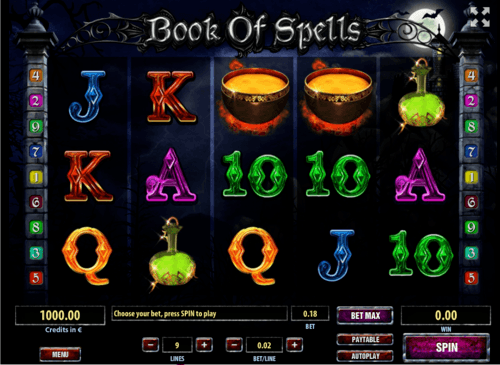 Book of Spells UK slot game