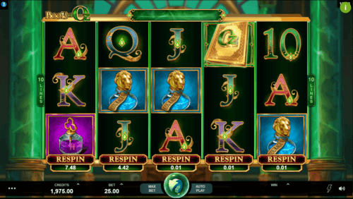 Book of Oz UK slot game