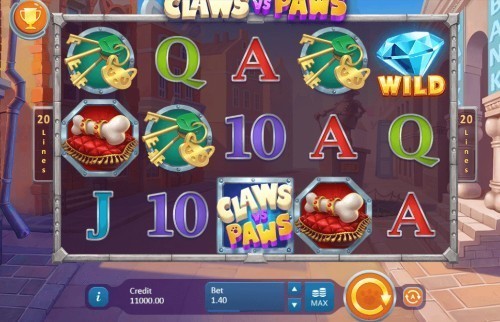 Claws Vs Paws UK online slot game