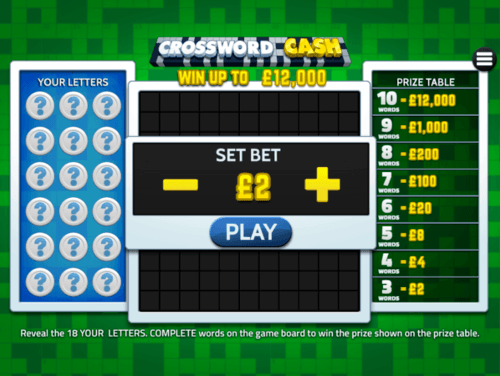 crosswords cash online