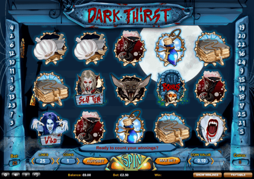 Dark Thirst uk slot game