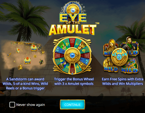 Eye of the Amulet online slot game