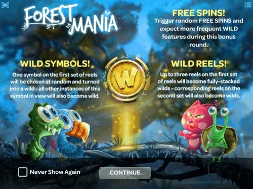 Forest Mania online slot game
