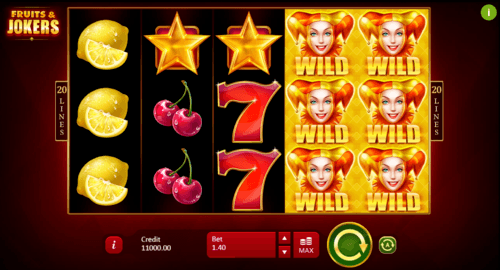 Fruits & Jokers UK online slot game