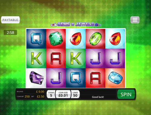 Gems N Jewels UK online slot game