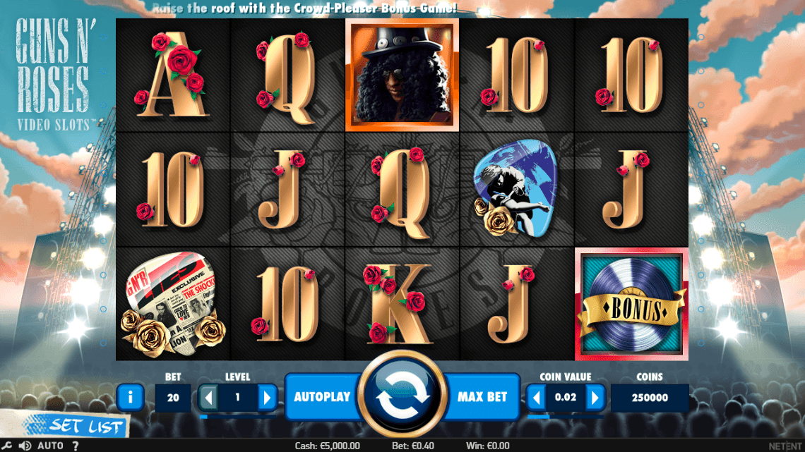 Guns N' Roses slot game