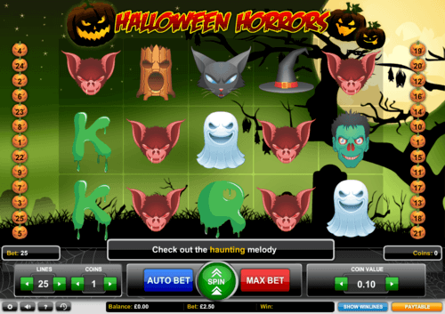Halloween Horrors UK online slot game