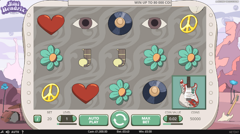 Jimi Hendrix slot game