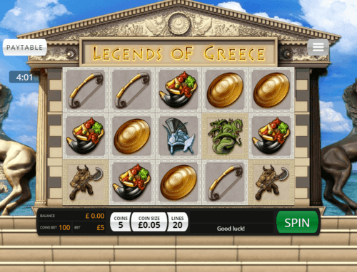 Legends Of Greece UK online slot game