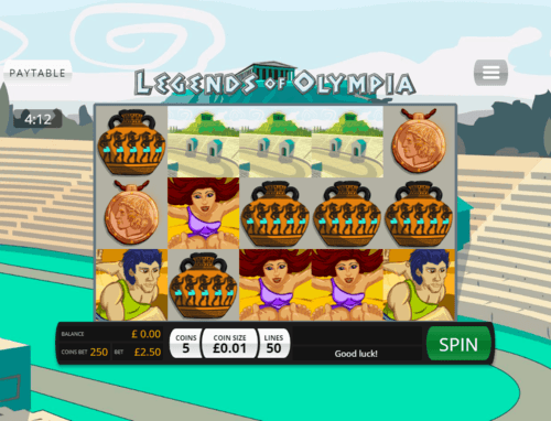 Legends Of Olympia UK online slot game