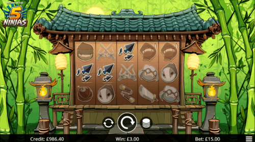 Legend Of The 5 Ninjas UK slot game