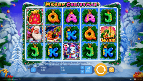 Merry Christmas UK online slot game