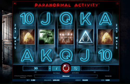 Paranormal Activity uk slot game