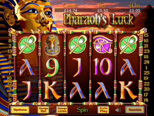 Pharaohs Luck UK online slot game