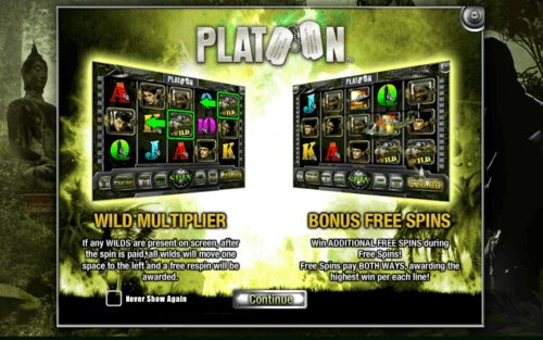 platoon online slot game