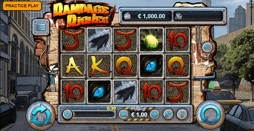 Rampage Riches UK online slot game