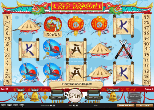 Red Dragon uk slot game
