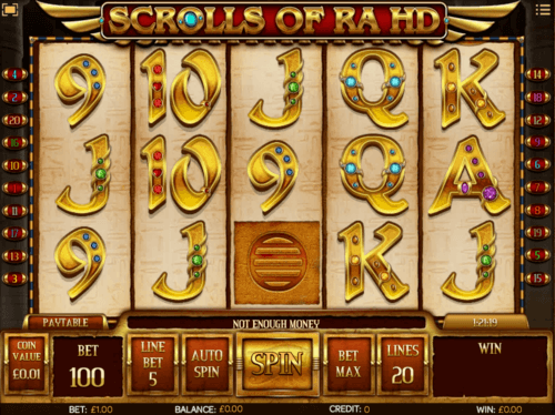 Scrolls of Ra uk slot game