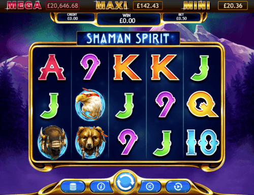 Shaman Spirit Jackpot UK online slot game