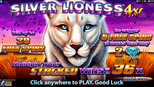 Silver Lioness 4x online slot game