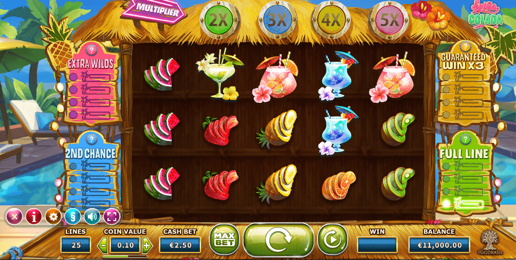 Spina Colada UK online slot game