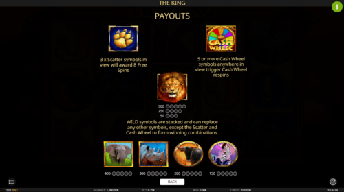 the king online slot game