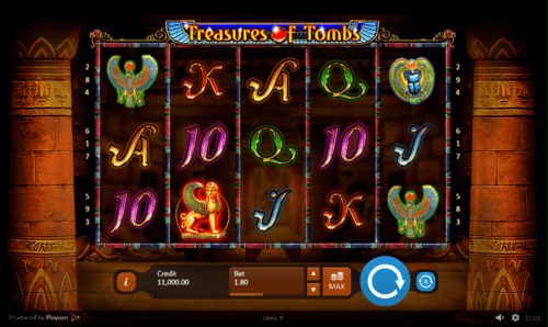 Treasures Of Tombs UK online slot game