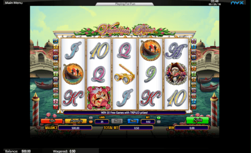 Venetian Rose UK online slot game