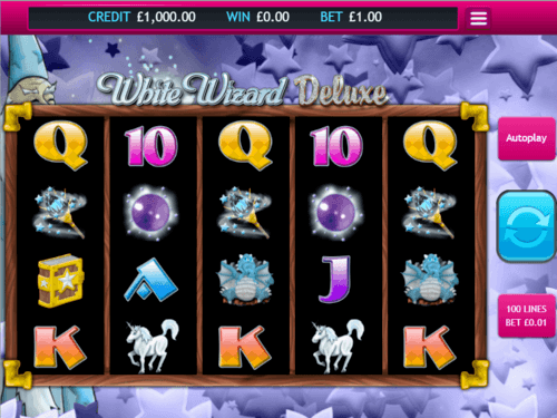 White Wizard Deluxe UK online slot game