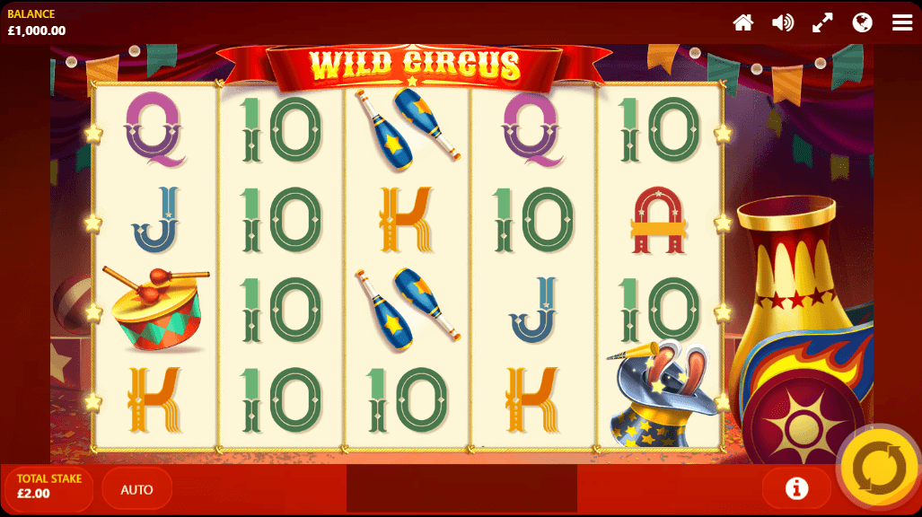 Wild Circus UK online slot game