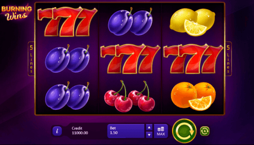 Burning Wins uk slot game