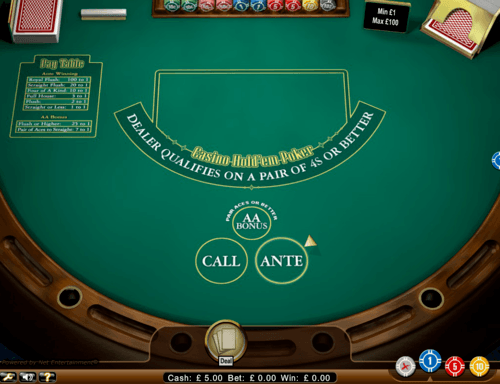 Casino Holdem table game