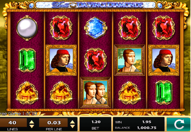 Double Da Vinci Diamonds UK slot game