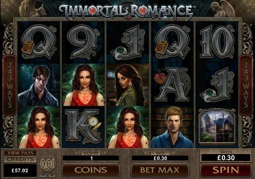 Immortal Romance UK slot game