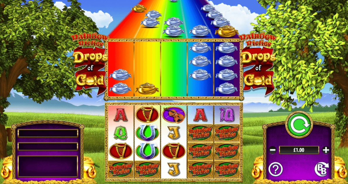 Rainbow Riches: Drops of Gold UK slot game