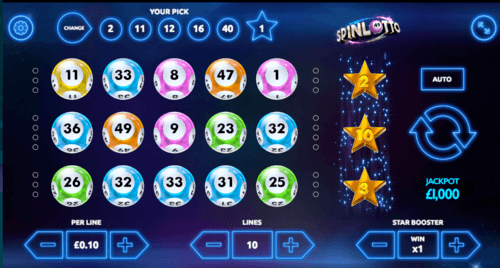 Spinlotto UK online slot game